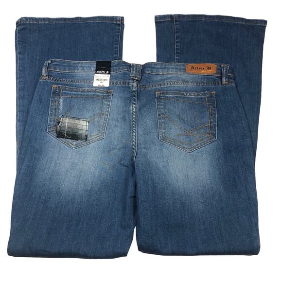 Allen B by Allen Schwartz flare bootcut patch jeans size 16 - Picture 3 of 9